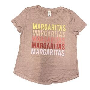 Medium T-Shirt Light Heather Rounded Hem Short Sleeve Casual Minimalist Relaxed